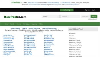 Storefrontzz.com- National to local business related information listings.
